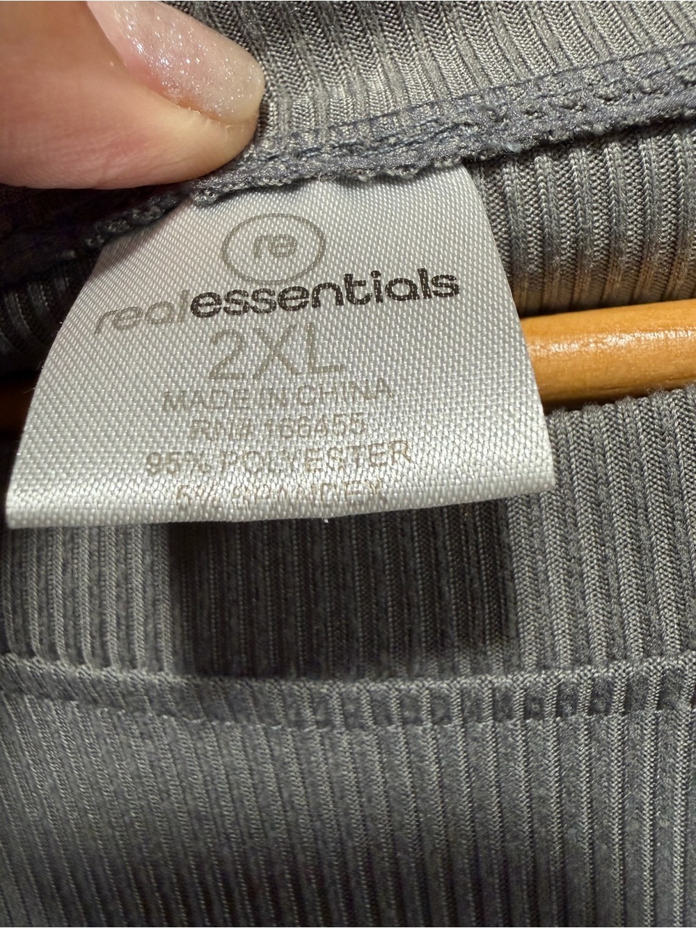 Essentials Long Sleeve Crewneck Shirt - Gray - Picture 3 of 3